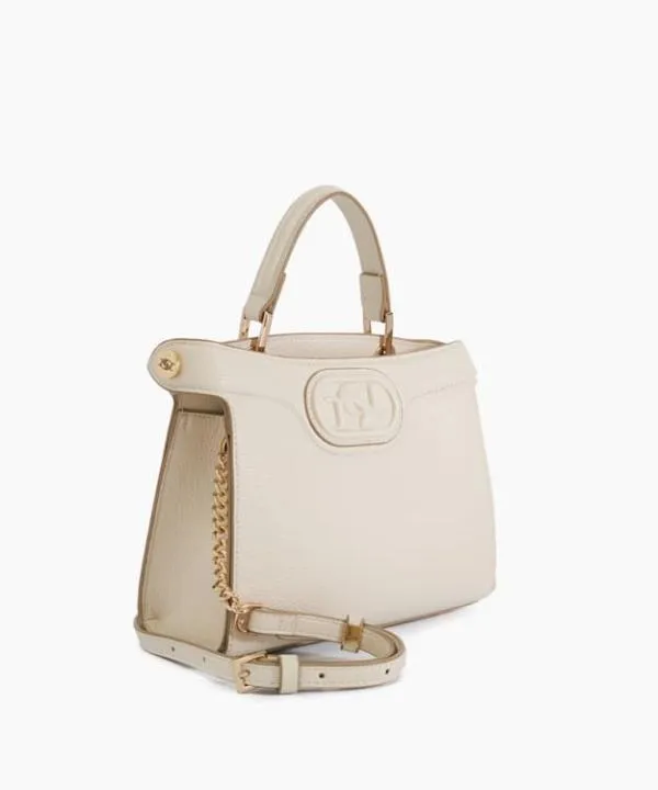 Dune London Handbags Daily Cream Embossed Logo Tote Bag Dune London White 8211 Women