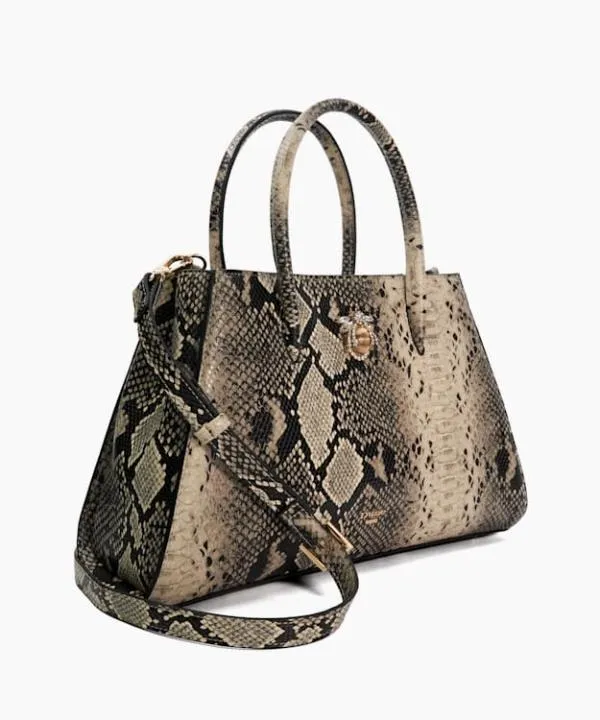 Dune London Handbags Daitlyn Reptile Snakeeffect Medium BugJewel Tote Bag Dune London Animal 8211 Women
