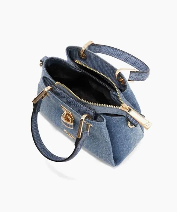 Dune London Handbags Darryline Blue Mini Padlock Trim Tote Dune London Blue 8211 Women