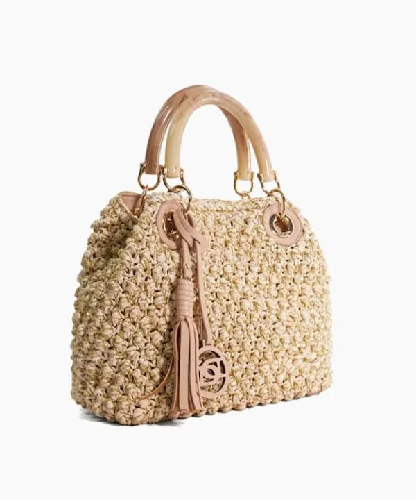 Dune London Handbags Deltaz Blush Raffia Grab Bag Dune London Pink 8211 Women