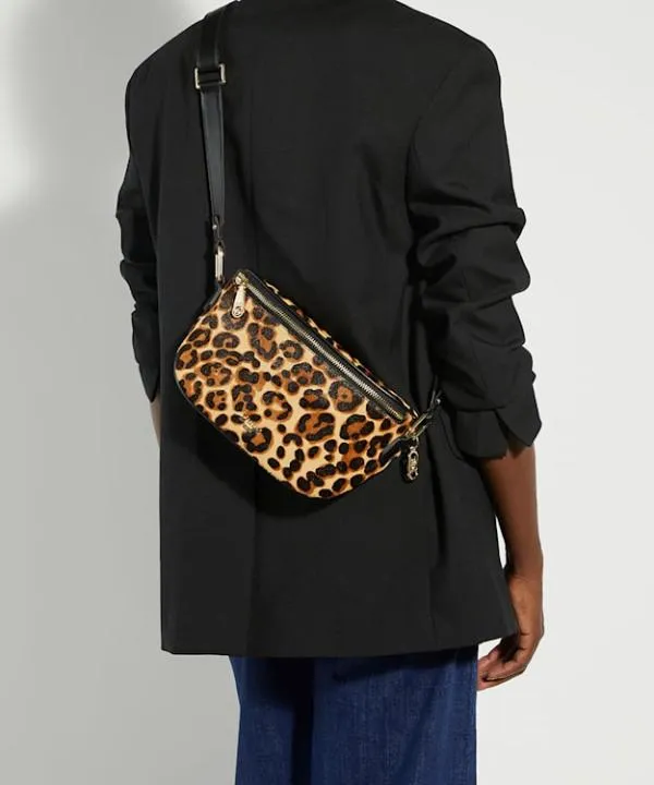 Dune London Handbags Dent Leopard Leopard Print Small Curved Crossbody Bag Dune London Animal 8211 Women
