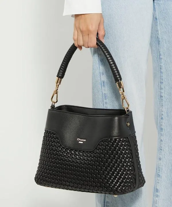 Dune London Handbags Dinidelphie Black Top Handle Shoulder Bag Dune London Black 8211 Women