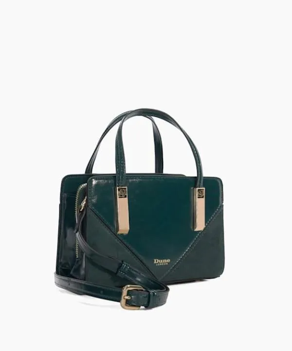 Dune London Handbags Dinkydenbeigh Dark Green Small Tote Bag Dune London Green 8211 Women