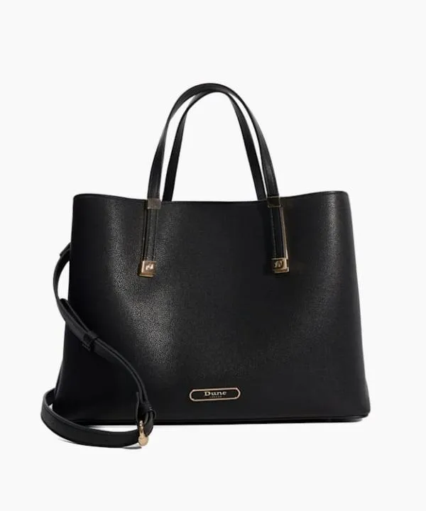 Dune London Handbags Dorry Black Branded Hardware Tote Bag Dune London Black 8211 Women Dune London Handbags Dorry Black Branded Hardware Tote Bag Dune London Black 8211 Women