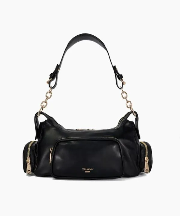 Dune London Handbags Dutiful Black Multi Pocket Shoulder Bag Dune London Black 8211 Women Dune London Handbags Dutiful Black Multi Pocket Shoulder Bag Dune London Black 8211 Women
