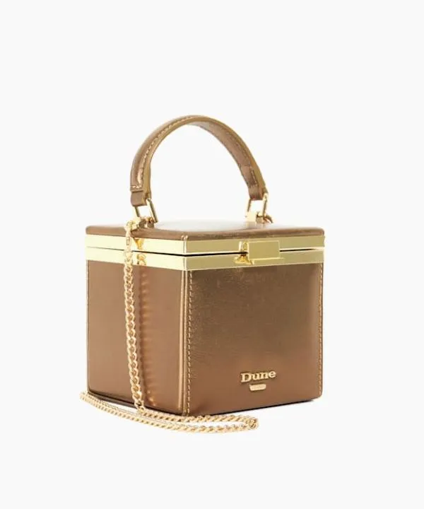Dune London Handbags Everlong Bronze Structured Evening Micro Box Bag Dune London Metallic 8211 Women Dune London Handbags Everlong Bronze Structured Evening Micro Box Bag Dune London Metallic 8211 Women