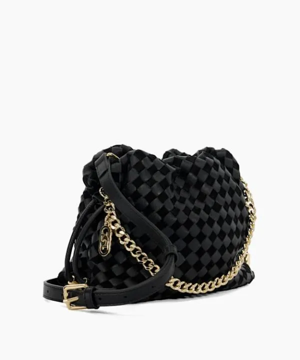 Dune London Handbags Primrose S Black Small Drawstring Woven Leather Bag Dune London Black 8211 Women Dune London Handbags Primrose S Black Small Drawstring Woven Leather Bag Dune London Black 8211 Women