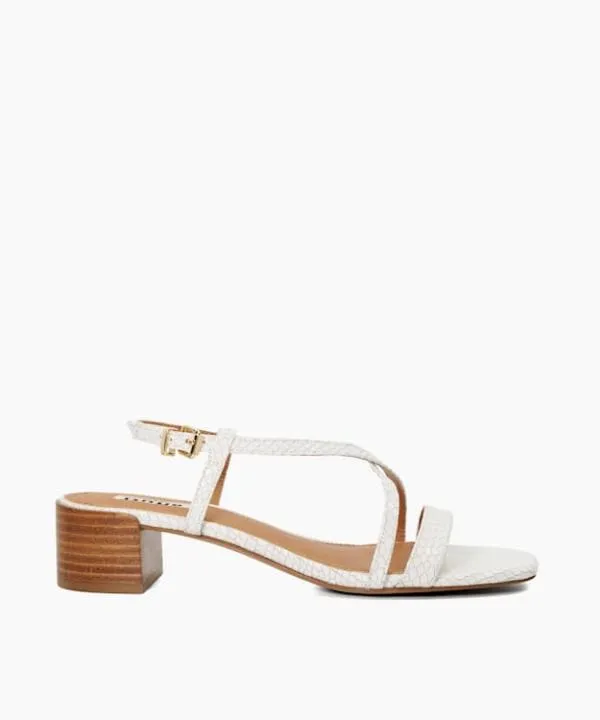 Dune London Heeled Sandals Jaskell White Low Block Heel Sandals Dune London White 8211 Women Dune London Heeled Sandals Jaskell White Low Block Heel Sandals Dune London White 8211 Women