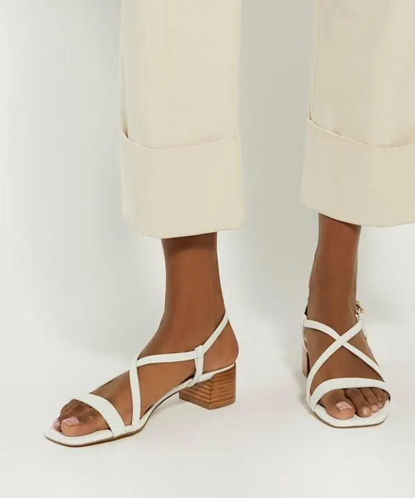 Dune London Heeled Sandals Jaskell White Low Block Heel Sandals Dune London White 8211 Women Dune London Heeled Sandals Jaskell White Low Block Heel Sandals Dune London White 8211 Women