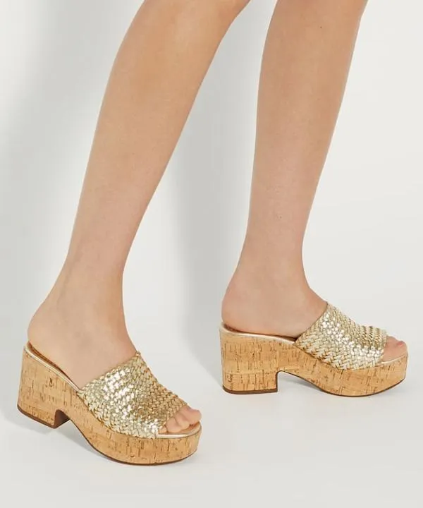 Dune London Heeled Sandals Jossey Gold Woven Slip On Wedge Heel Sandals Dune London Metallic 8211 Women Dune London Heeled Sandals Jossey Gold Woven Slip On Wedge Heel Sandals Dune London Metallic 8211 Women