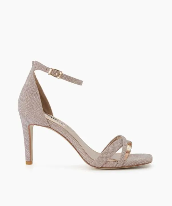 Dune London Heeled Sandals Madrina Rose Gold Ankle Strap Open Toe Sandals Dune London Metallic 8211 Women Dune London Heeled Sandals Madrina Rose Gold Ankle Strap Open Toe Sandals Dune London Metallic 8211 Women