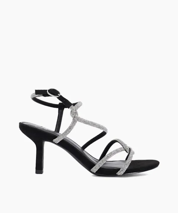 Dune London Heeled Sandals Malfi Black Embellished Strappy Heeled Sandals Dune London Black 8211 Women Dune London Heeled Sandals Malfi Black Embellished Strappy Heeled Sandals Dune London Black 8211 Women