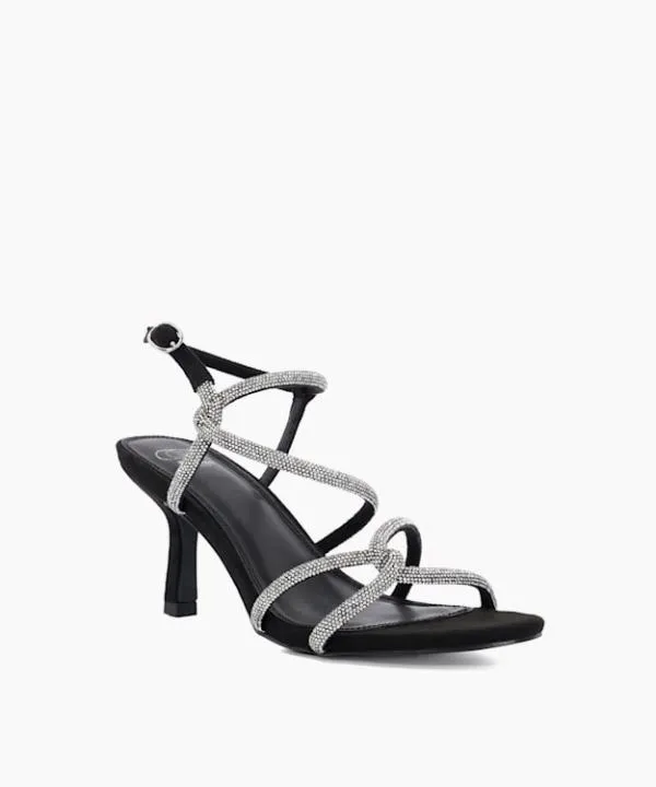 Dune London Heeled Sandals Malfi Black Embellished Strappy Heeled Sandals Dune London Black 8211 Women Dune London Heeled Sandals Malfi Black Embellished Strappy Heeled Sandals Dune London Black 8211 Women