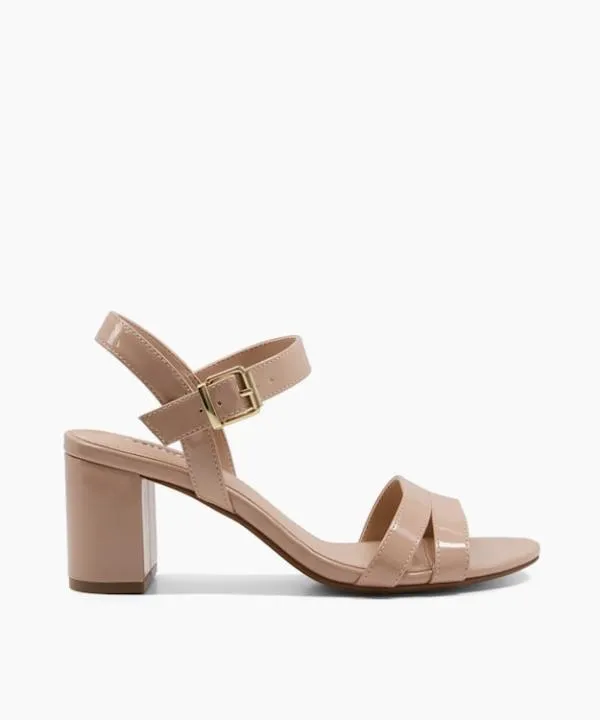Dune London Heeled Sandals Merisa Nude Two Part Patent Block Heel Sandals Dune London Neutral 8211 Women Dune London Heeled Sandals Merisa Nude Two Part Patent Block Heel Sandals Dune London Neutral 8211 Women