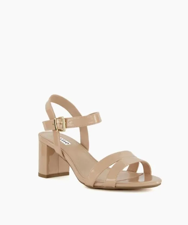 Dune London Heeled Sandals Merisa Nude WideFit BlockHeel Sandals Dune London Neutral 8211 Women