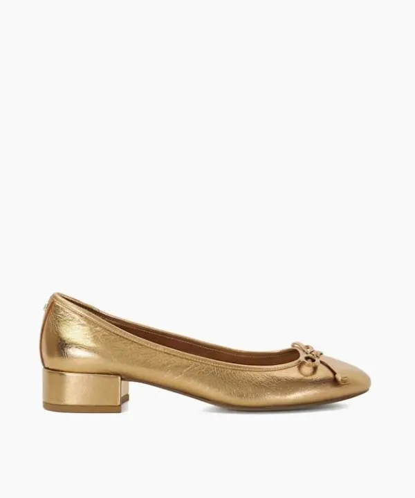 Dune London Heels Admirably Gold Low Block Heel Ballet Flats Dune London Metallic 8211 Women Dune London Heels Admirably Gold Low Block Heel Ballet Flats Dune London Metallic 8211 Women