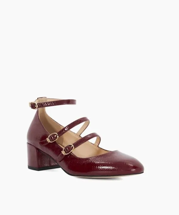 Dune London Heels Approach Burgundy Croc Effect Low Heel Court Shoes Dune London Red 8211 Women Dune London Heels Approach Burgundy Croc Effect Low Heel Court Shoes Dune London Red 8211 Women