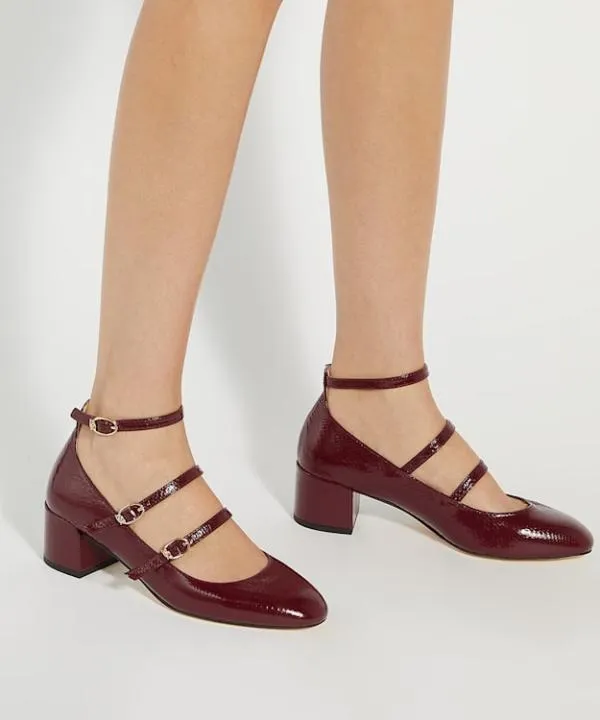 Dune London Heels Approach Burgundy Croc Effect Low Heel Court Shoes Dune London Red 8211 Women Dune London Heels Approach Burgundy Croc Effect Low Heel Court Shoes Dune London Red 8211 Women