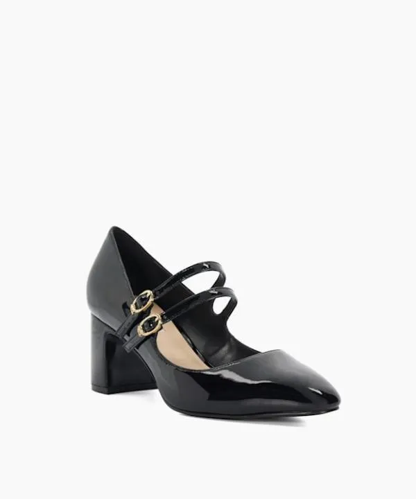 Dune London Heels Approval Black Double Strap Block Heel Shoes Dune London Black 8211 Women Dune London Heels Approval Black Double Strap Block Heel Shoes Dune London Black 8211 Women