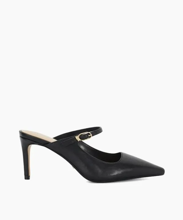 Dune London Heels Chronicle Black Stiletto Heel Slip On Dune London Black Leather 8211 Women