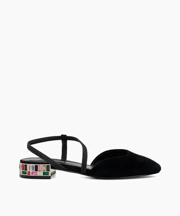 Dune London Heels Collectable Black Jewel Embellished Low Heel Slingback Dune London Black 8211 Women Dune London Heels Collectable Black Jewel Embellished Low Heel Slingback Dune London Black 8211 Women