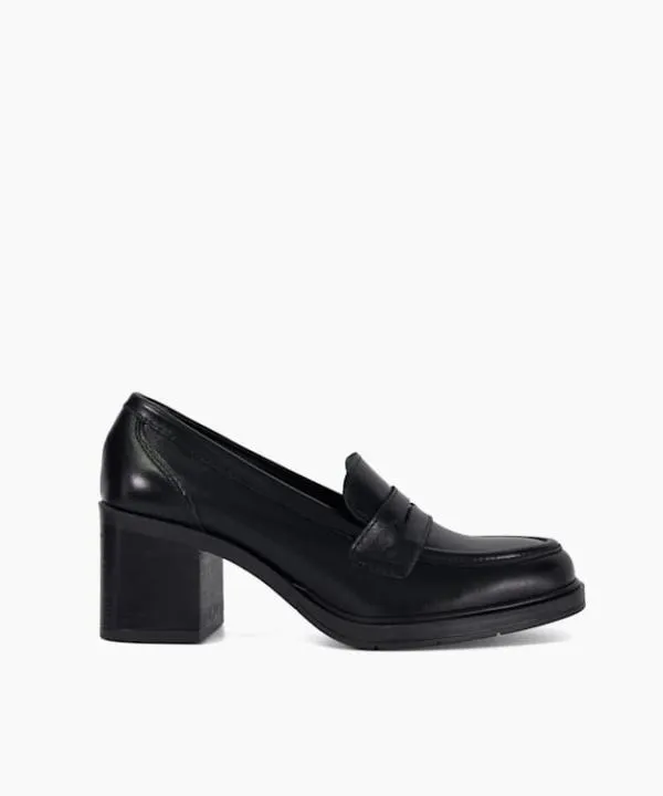 Dune London Heels Grateful Black Block Heel Penny Loafers Dune London Black 8211 Women Dune London Heels Grateful Black Block Heel Penny Loafers Dune London Black 8211 Women