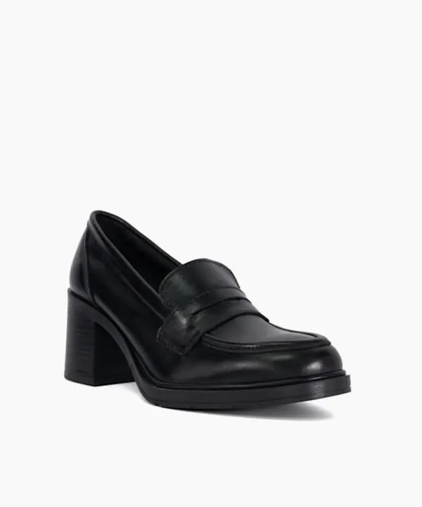 Dune London Heels Grateful Black Block Heel Penny Loafers Dune London Black 8211 Women Dune London Heels Grateful Black Block Heel Penny Loafers Dune London Black 8211 Women