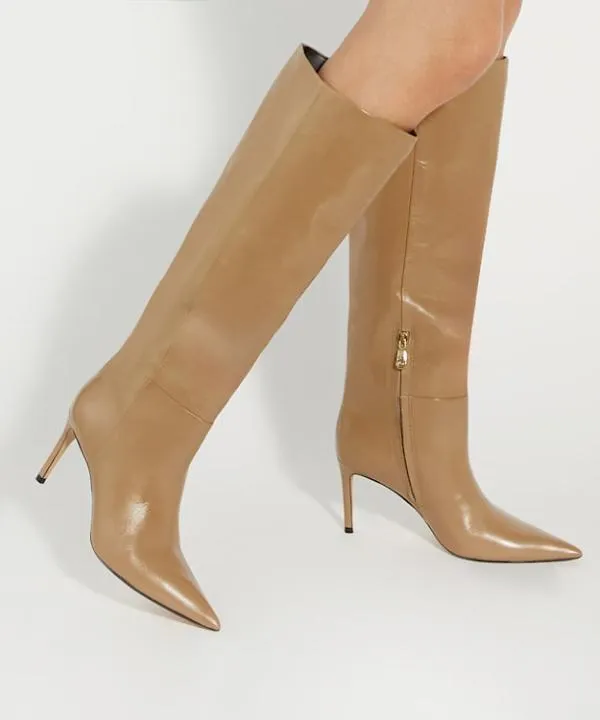 Dune London Knee High Boots Serve Caramel Leather Pull On Knee High Boots Dune London Brown 8211 Women Dune London Knee High Boots Serve Caramel Leather Pull On Knee High Boots Dune London Brown 8211 Women