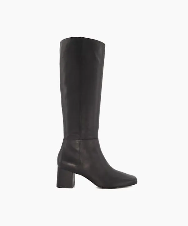 Dune London Knee High Boots Signature Black BlockHeeled Leather KneeHigh Boots Dune London Black 8211 Women Dune London Knee High Boots Signature Black BlockHeeled Leather KneeHigh Boots Dune London Black 8211 Women
