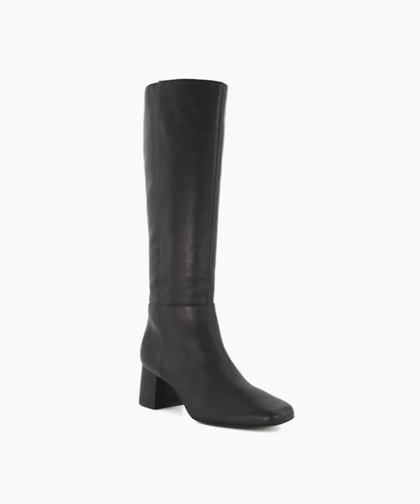 Dune London Knee High Boots Signature Black BlockHeeled Leather KneeHigh Boots Dune London Black 8211 Women Dune London Knee High Boots Signature Black BlockHeeled Leather KneeHigh Boots Dune London Black 8211 Women