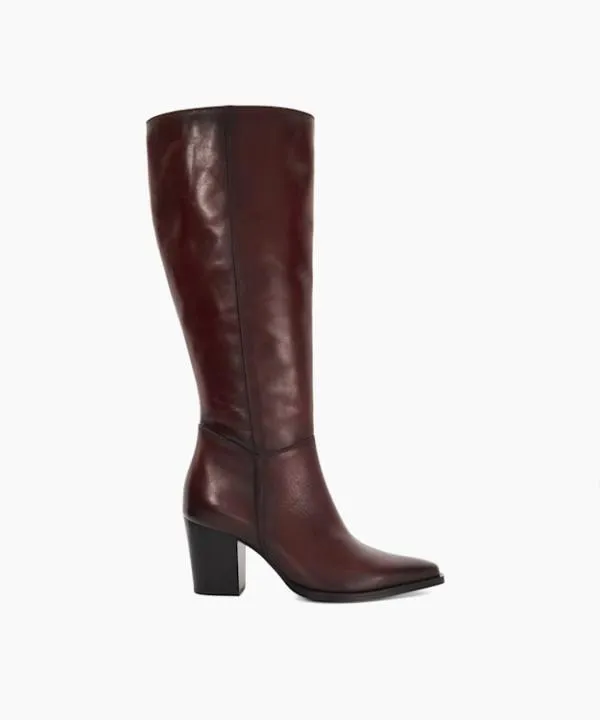 Dune London Knee High Boots Silahs Burgundy Leather Western Knee High Boots Dune London Red 8211 Women Dune London Knee High Boots Silahs Burgundy Leather Western Knee High Boots Dune London Red 8211 Women