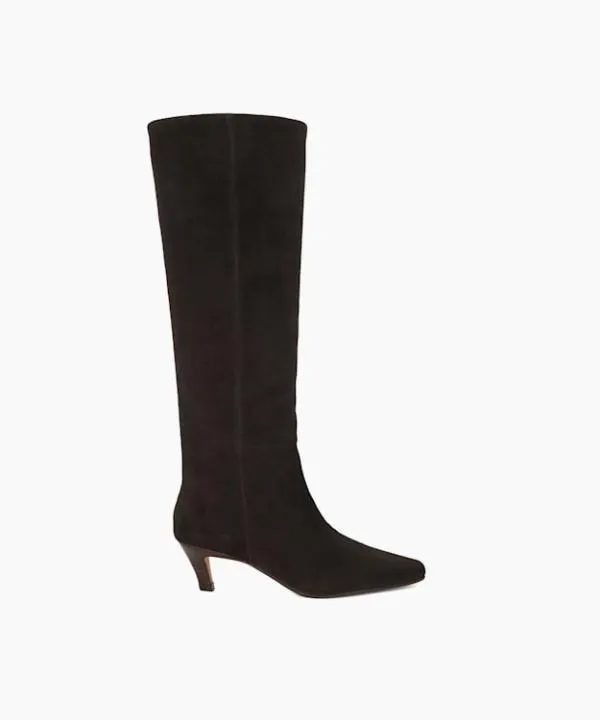 Dune London Knee High Boots Slink Brown Knee High Low Heel Boots Dune London Brown 8211 Women Dune London Knee High Boots Slink Brown Knee High Low Heel Boots Dune London Brown 8211 Women