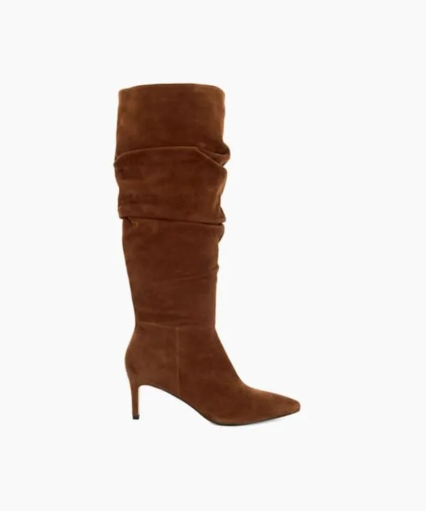 Dune London Knee High Boots Slouchings Dark Tan Pointed Toe Slouchy KneeHigh Boots Dune London Brown 8211 Women Dune London Knee High Boots Slouchings Dark Tan Pointed Toe Slouchy KneeHigh Boots Dune London Brown 8211 Women