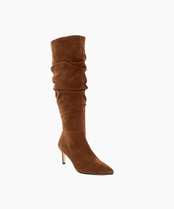 Dune London Knee High Boots Slouchings Dark Tan Pointed Toe Slouchy KneeHigh Boots Dune London Brown 8211 Women Dune London Knee High Boots Slouchings Dark Tan Pointed Toe Slouchy KneeHigh Boots Dune London Brown 8211 Women