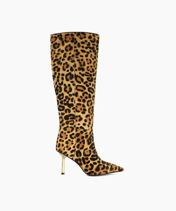Dune London Knee High Boots Solara Leopard Pointed Toe Emerald Heel Knee High Boots Dune London Animal 8211 Women Dune London Knee High Boots Solara Leopard Pointed Toe Emerald Heel Knee High Boots Dune London Animal 8211 Women
