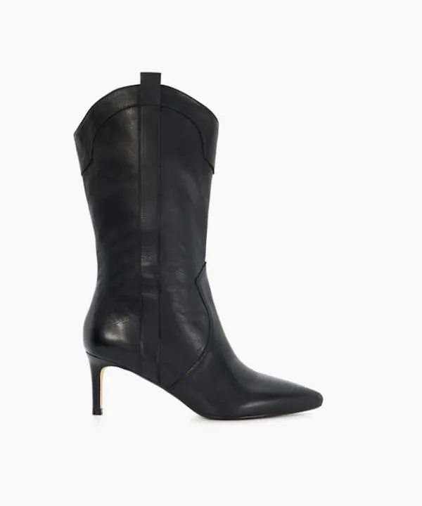 Dune London Knee High Boots Sour Black Pointed Toe Mid Calf Western Boots Dune London Black 8211 Women Dune London Knee High Boots Sour Black Pointed Toe Mid Calf Western Boots Dune London Black 8211 Women