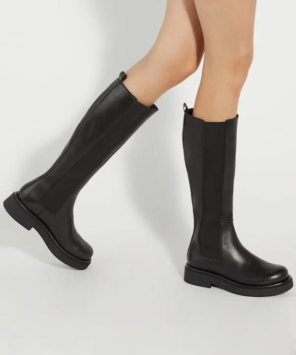 Dune London Knee High Boots Temmie Black Chunky KneeHigh Boots Dune London Black 8211 Women Dune London Knee High Boots Temmie Black Chunky KneeHigh Boots Dune London Black 8211 Women