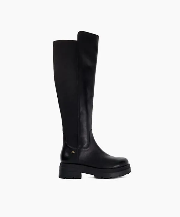 Dune London Knee High Boots Temperature Black Leather High Leg Boots Dune London Black 8211 Women Dune London Knee High Boots Temperature Black Leather High Leg Boots Dune London Black 8211 Women