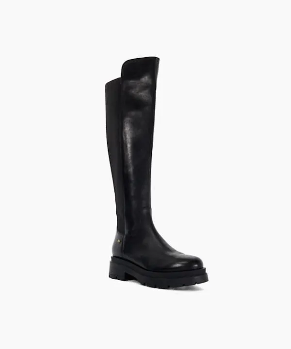 Dune London Knee High Boots Temperature Black Leather High Leg Boots Dune London Black 8211 Women Dune London Knee High Boots Temperature Black Leather High Leg Boots Dune London Black 8211 Women