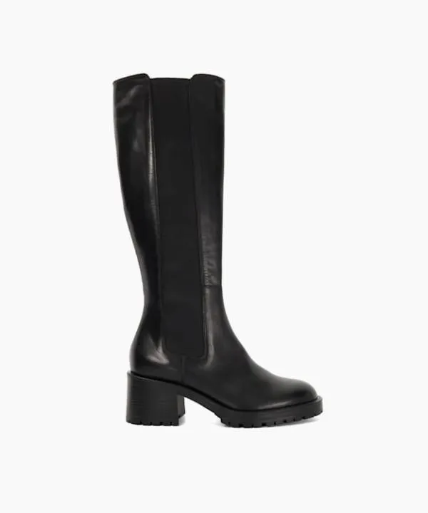 Dune London Knee High Boots Tessia Black Chunky Knee High Boots Dune London Black 8211 Women Dune London Knee High Boots Tessia Black Chunky Knee High Boots Dune London Black 8211 Women