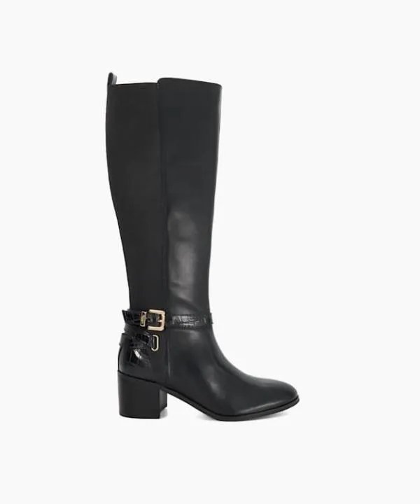 Dune London Knee High Boots Tilburies Black Leather Round Toe Knee High Boots Dune London Black 8211 Women Dune London Knee High Boots Tilburies Black Leather Round Toe Knee High Boots Dune London Black 8211 Women