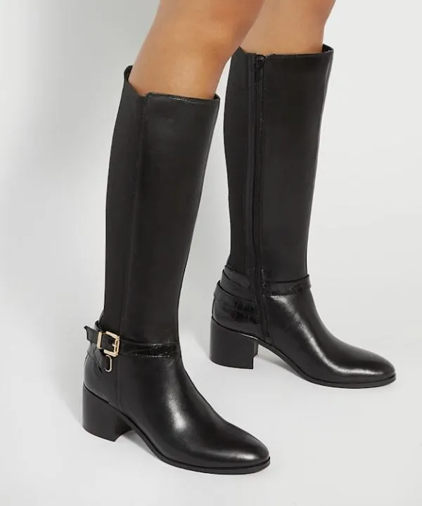 Dune London Knee High Boots Tilburies Black Leather Round Toe Knee High Boots Dune London Black 8211 Women Dune London Knee High Boots Tilburies Black Leather Round Toe Knee High Boots Dune London Black 8211 Women