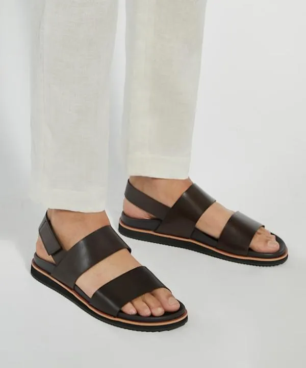 Dune London Leather Sandals Idda Brown Utilitarian Strap Sandals Dune London Brown 8211 Men Dune London Leather Sandals Idda Brown Utilitarian Strap Sandals Dune London Brown 8211 Men