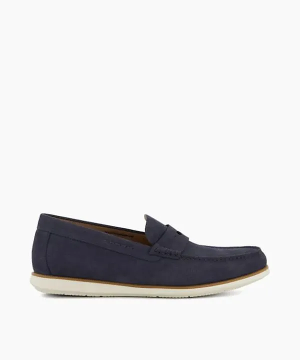 Dune London Loafers Berkly Navy Penny Trim Nubuck Loafers Dune London Blue 8211 Men Dune London Loafers Berkly Navy Penny Trim Nubuck Loafers Dune London Blue 8211 Men