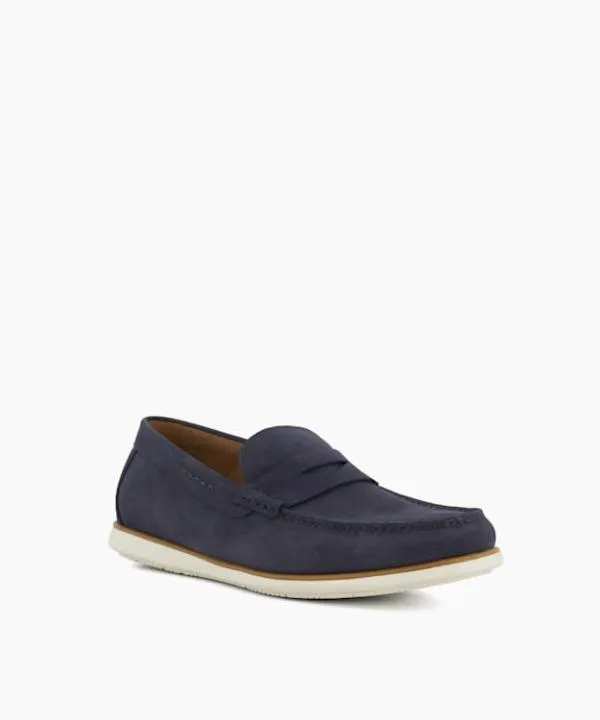 Dune London Loafers Berkly Navy Penny Trim Nubuck Loafers Dune London Blue 8211 Men Dune London Loafers Berkly Navy Penny Trim Nubuck Loafers Dune London Blue 8211 Men