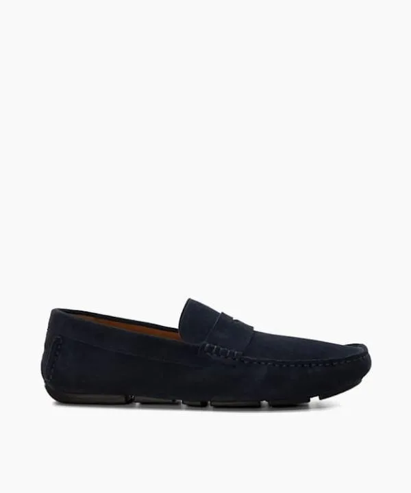 Dune London Loafers Bradlay Navy Suede Driver Dune London Blue 8211 Men