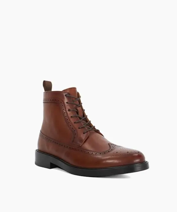 Dune London Smart Boots Marlon Tan Brogue Detail Lace Up Formal Boots Dune London Brown 8211 Men Dune London Smart Boots Marlon Tan Brogue Detail Lace Up Formal Boots Dune London Brown 8211 Men