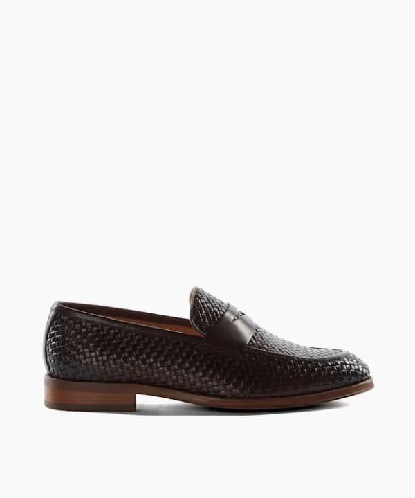 Dune London Smart Shoes Saharas Brown Leather Woven Loafers Dune London Brown 8211 Men Dune London Smart Shoes Saharas Brown Leather Woven Loafers Dune London Brown 8211 Men