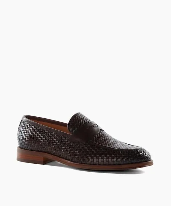 Dune London Smart Shoes Saharas Brown Leather Woven Loafers Dune London Brown 8211 Men Dune London Smart Shoes Saharas Brown Leather Woven Loafers Dune London Brown 8211 Men