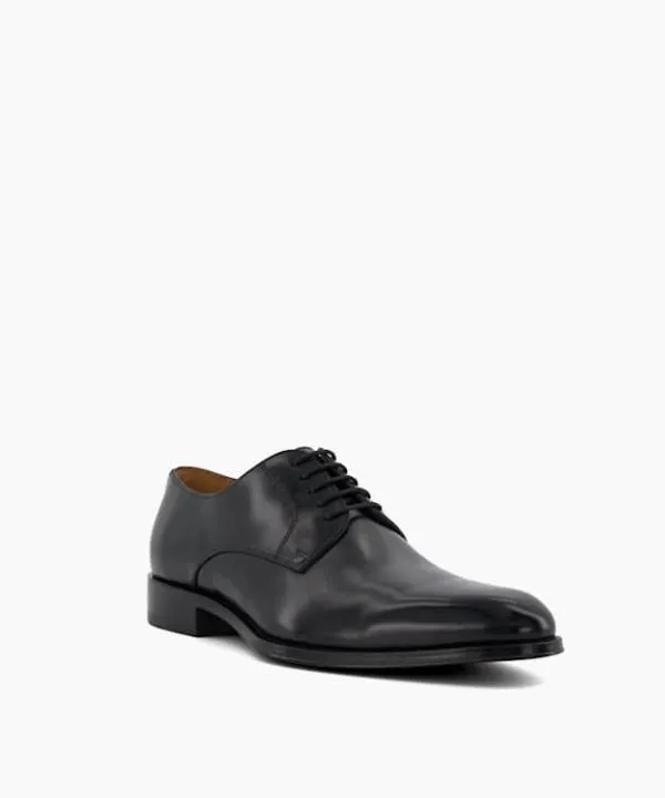 Dune London Smart Shoes Salisbury Black Premium Leather Derby Shoes Dune London Black Leather 8211 Men